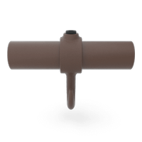 Buiskoppeling Kapstokhaak - vintage bruin-B / 26,9 mm